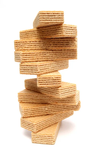 DNA fatto di wafer con crema alla vaniglia — Foto Stock