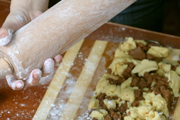 Preparación de masa pastelera — Foto de Stock