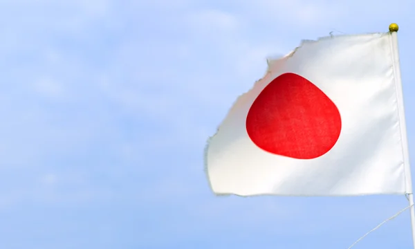 Старый японский флаг — стоковое фото