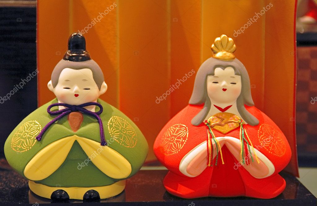 Japanese dolls couple Stock Illustration by ©razvanphoto 5428511