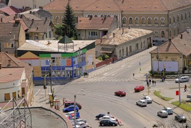 eski bir şehir gün ortası