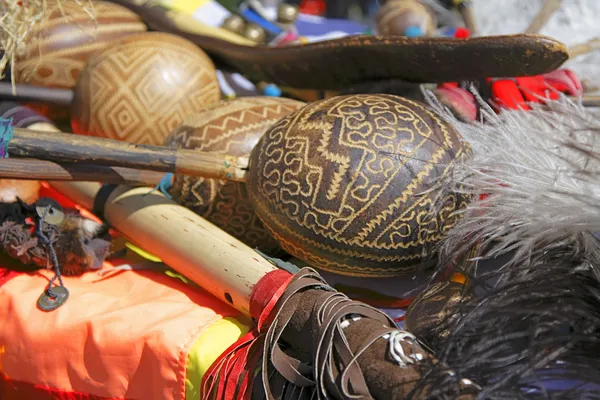 The Andes instruments- maracas — Stok Foto