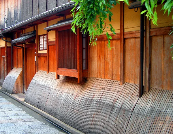 Gion дерев'яного будинку — стокове фото