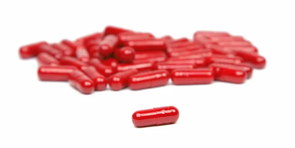 Cápsulas vermelhas — Fotografia de Stock