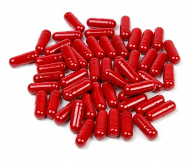 Red capsules clipart