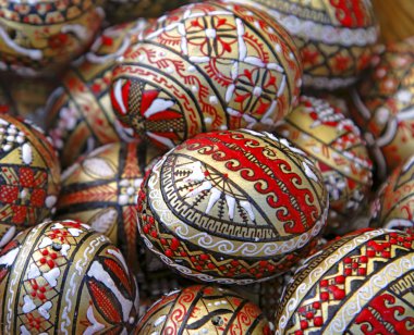 Romanian Easter eggs clipart