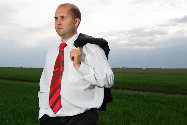 Businessmen and nature — Stock Photo, Image
