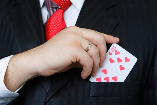 Poker ve erkekler — Stok fotoğraf