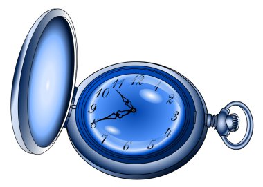 Pocket watches old vector clipart