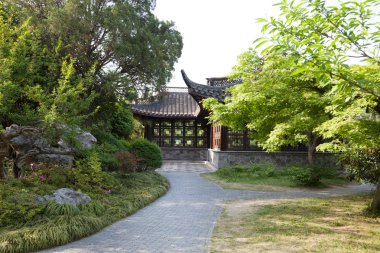 Chinese garden clipart