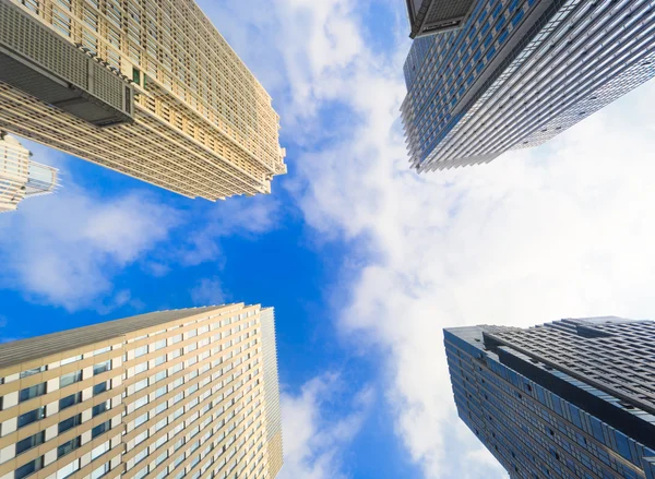 Buildings pointing towards the sky — Stock Photo, Image