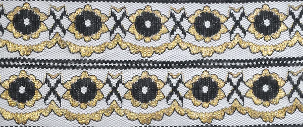 Decorative black lace — Stock Photo, Image