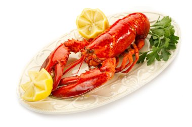 Boiled lobster clipart