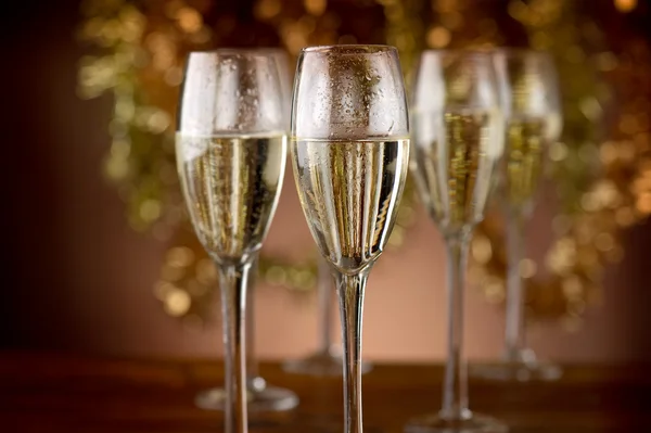 Flety z szampanem — Zdjęcie stockowe