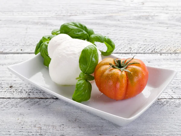 Mozzarella och tomat — Stockfoto