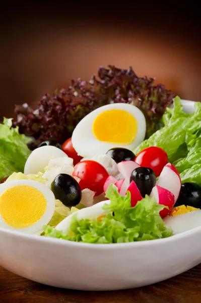 Mixed salad-insalata mista — Stock Photo, Image