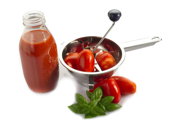 Food mill for tomatoes sauce — Stock Photo, Image