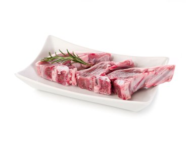 Lamb rib raw clipart