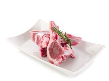 Lamb rib raw clipart