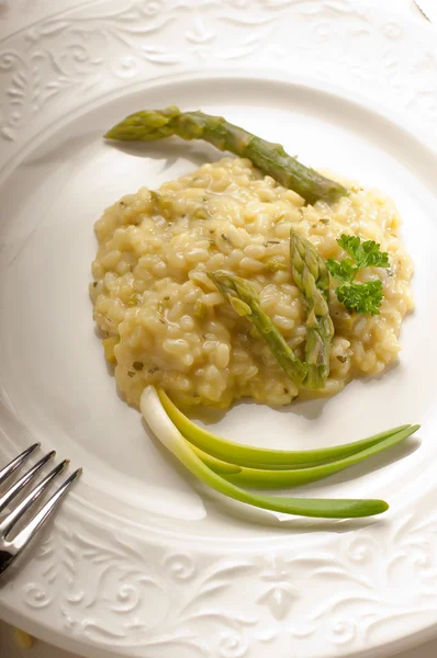 Risotto with asparagus — Stock Photo, Image