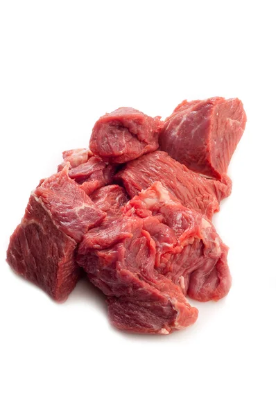 Тушеное мясо с ингредиентами — стоковое фото