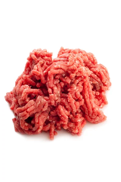 Slipade kött på vit bakgrund — Stockfoto