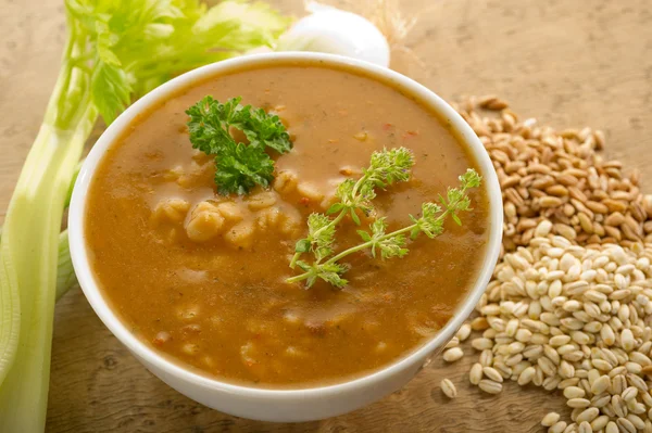 Spelt soup — Stock Photo, Image
