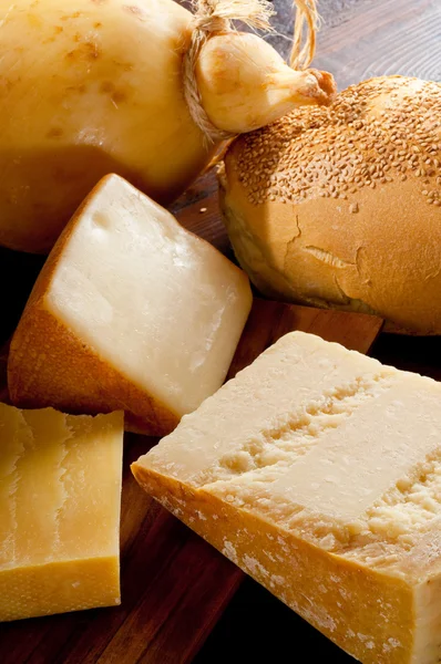 Variety of italian cheese — Stock Photo, Image