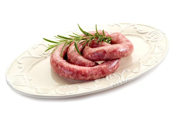 Raw sausage — Stock Photo, Image