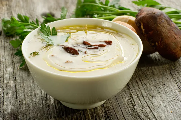 Mushroom soup — Stock Image Mushroom soup Royalty Free Stock Photos