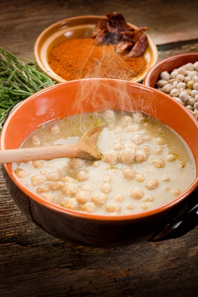 Kikkererwten Soep op bowl — Stockfoto