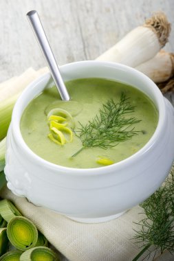 pırasa soupe kupa