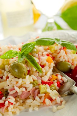 Cold rice salad clipart