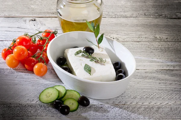 Feta traditioneller griechischer Käse — Stockfoto