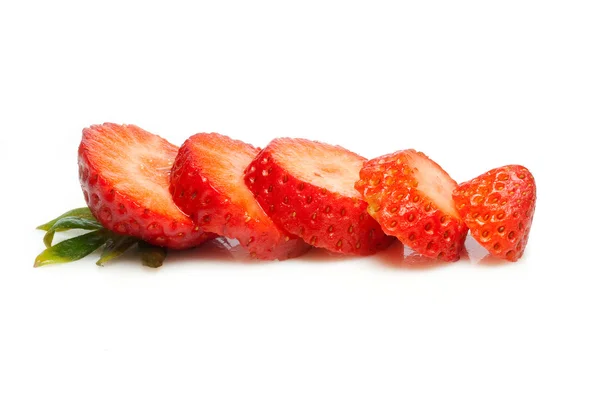 Φράουλα σε λευκό — Φωτογραφία Αρχείου