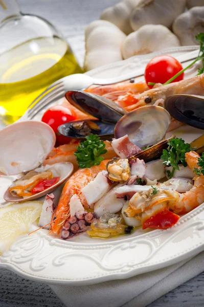 Mořský salát na jídlo — Stock fotografie
