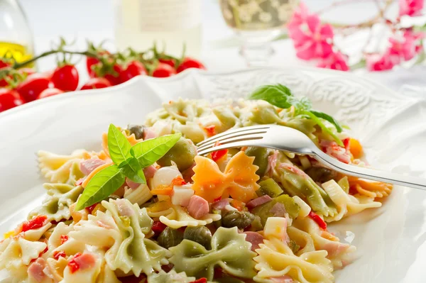 stock image Cold pasta salad