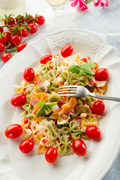 stock image Cold pasta salad