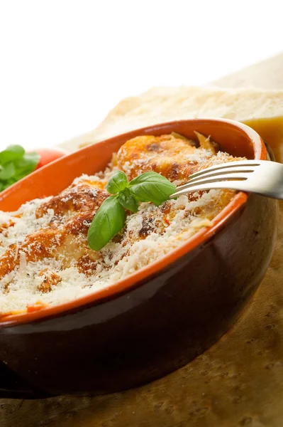 Italiensk lasagne med ragout - Stock-foto