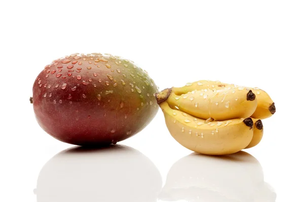 Banán, a mangó — Stock Fotó