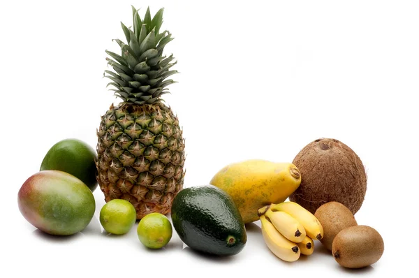 Varietà di frutti tropicali — Foto Stock
