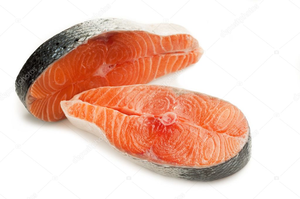 Raw fresh salmon
