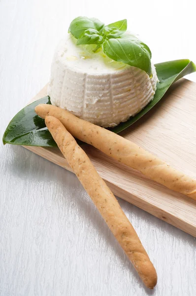 Ricotta queso fresco italiano típico — Foto de Stock
