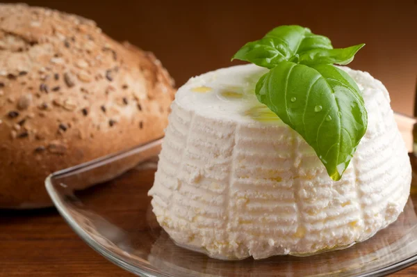 Типовий італійський свіжий сир Рікотта — стокове фото