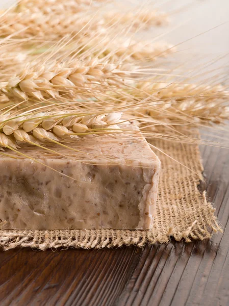 Homemade naural grain soap — Stock Photo, Image