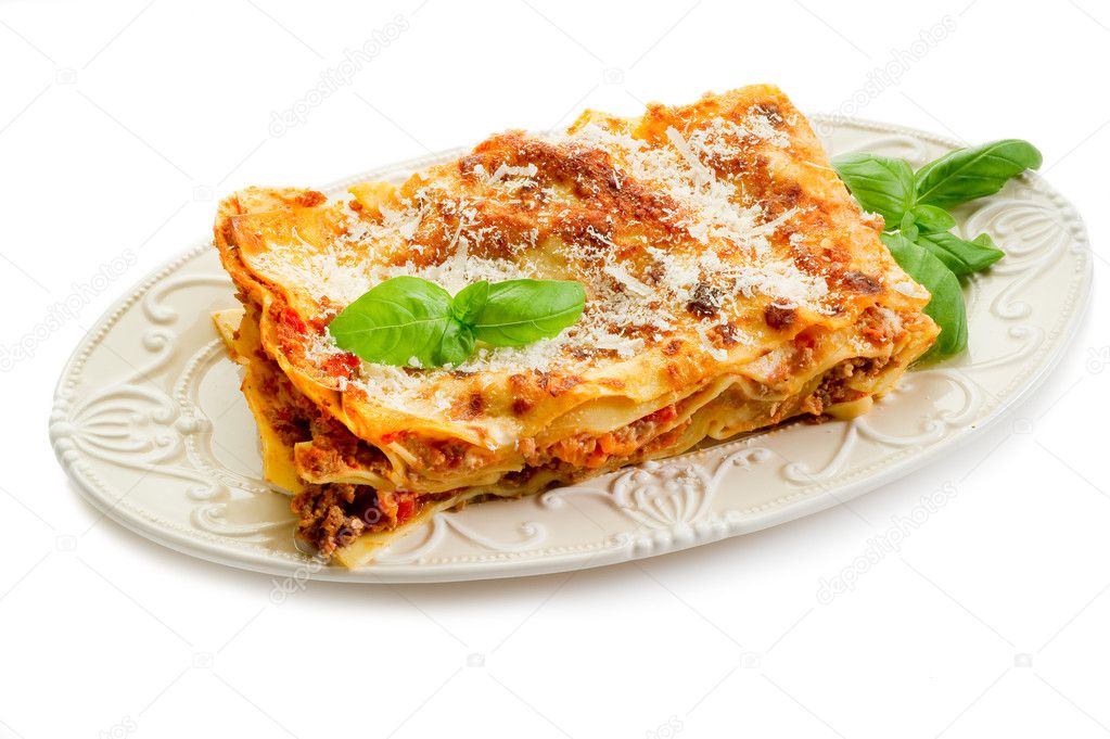 Italian lasagne with ragout