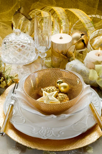 Table de luxe de Noël — Photo