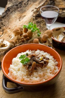 cep mantarlı risotto