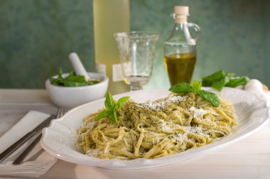 İtalyan pesto makarna