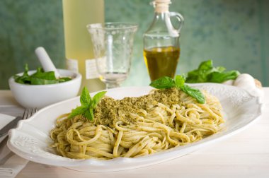 İtalyan pesto makarna